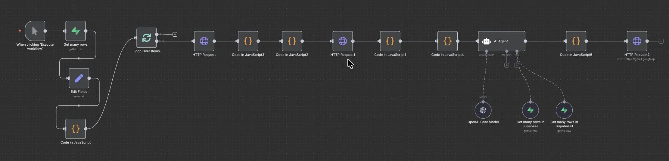 N8N AI workflow response