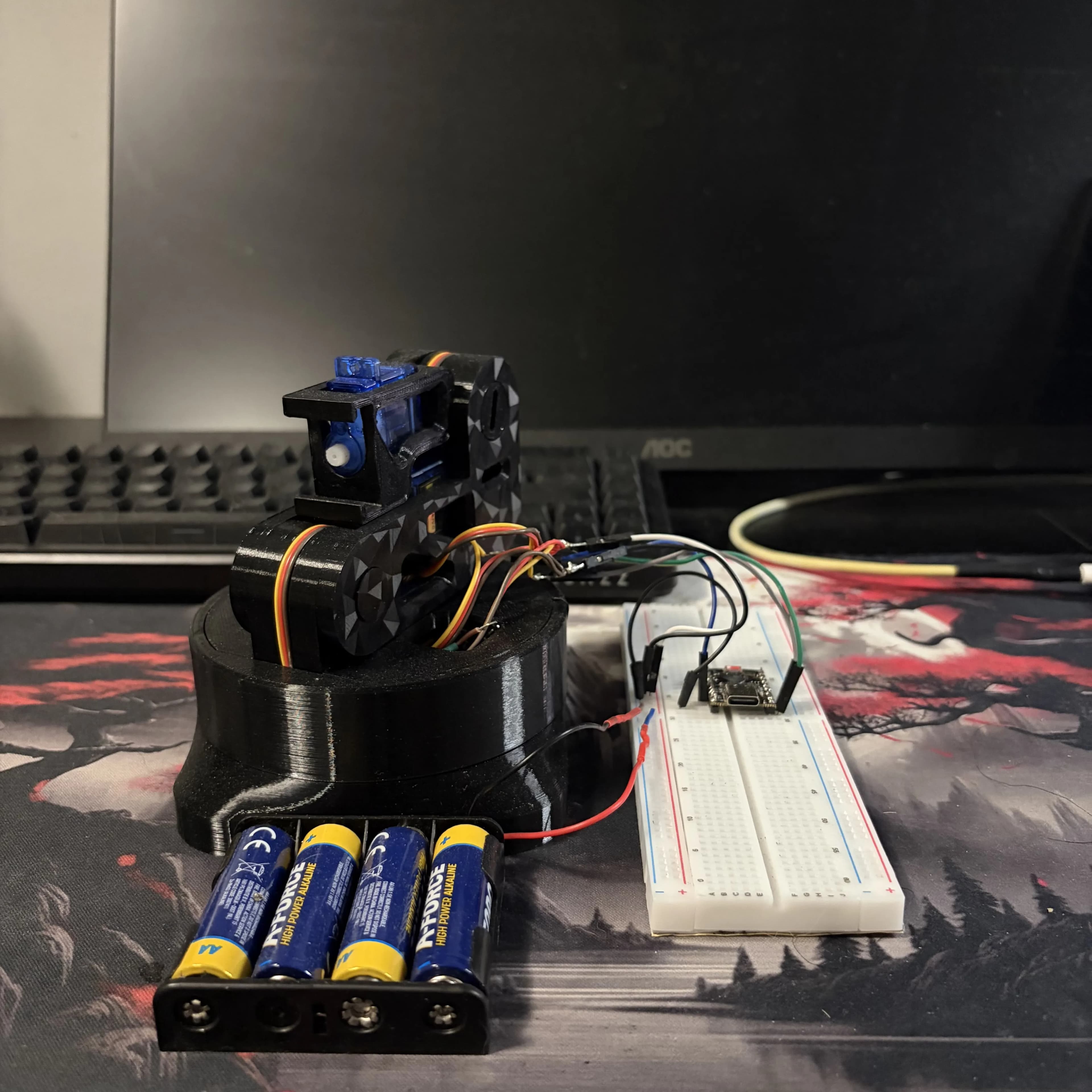 Robot arm — assembled